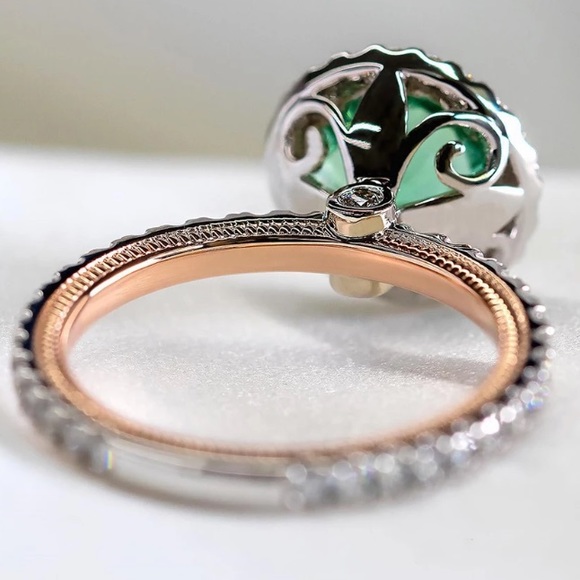 18K rose gold plated ring - Picture 3 of 4